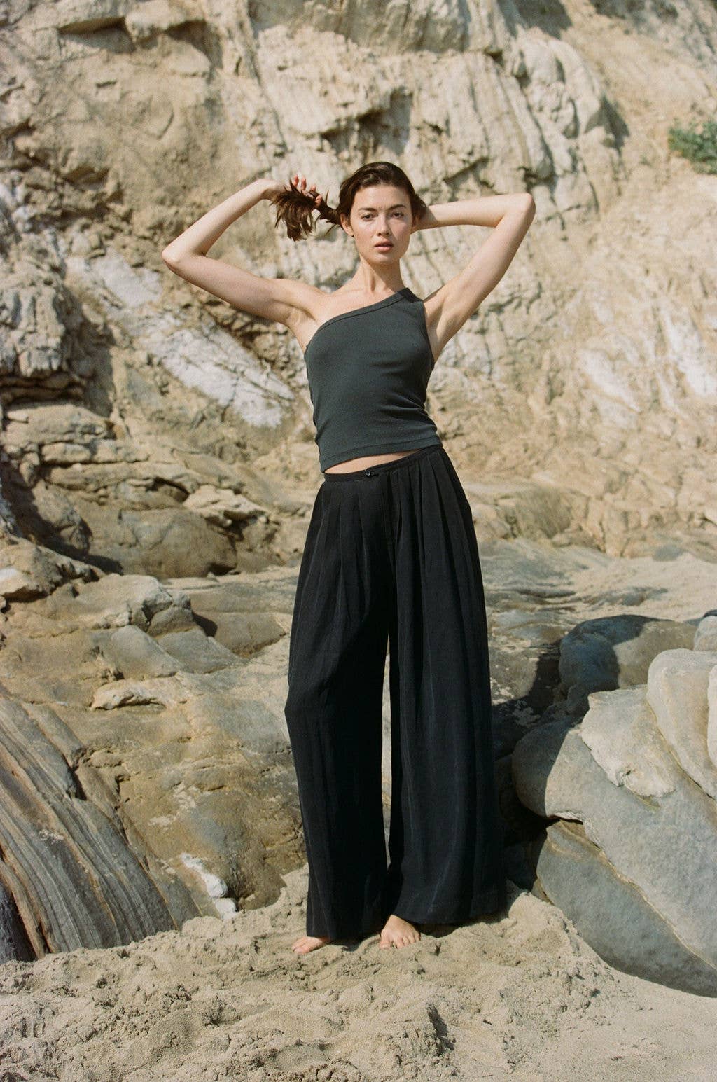 Organic Cotton One Shoulder Top - Echo Market