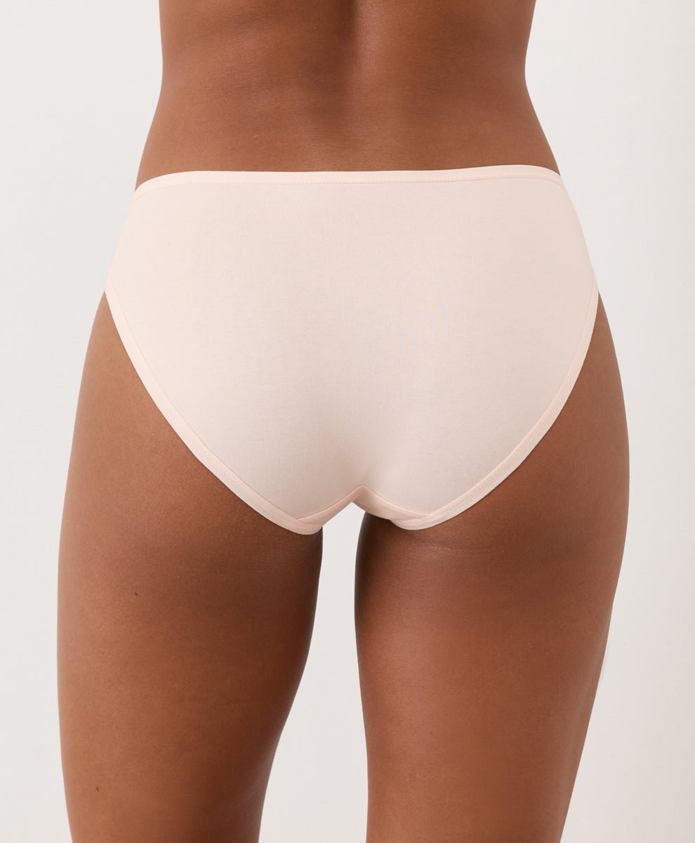 Light Pink underwear on a plain background