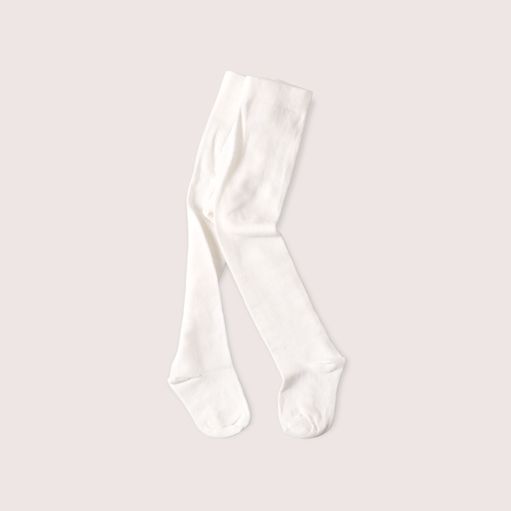 Organic Fine Knit Basic Baby Girl Tights - Echo Market