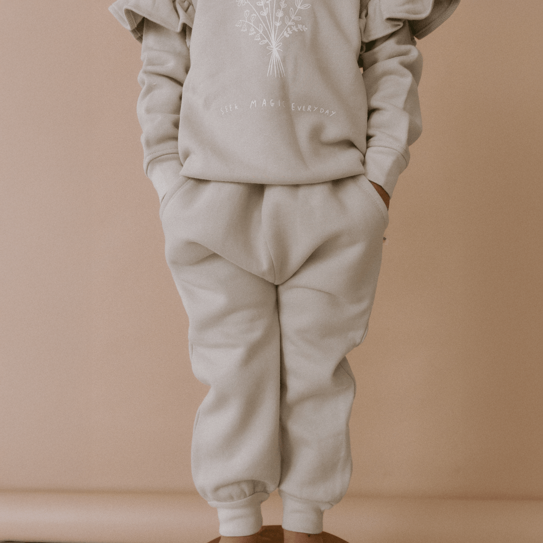 Organic Fleece Jogger Pants | Sage Green - Echo Market