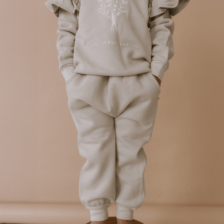 Organic Fleece Jogger Pants | Sage Green - Echo Market