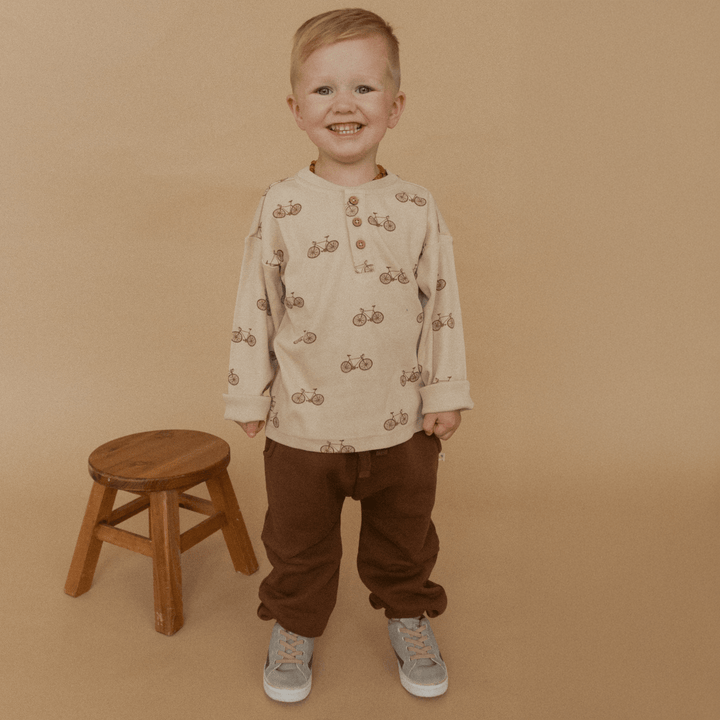 Organic Henley Tee | Bicycle - Echo Market