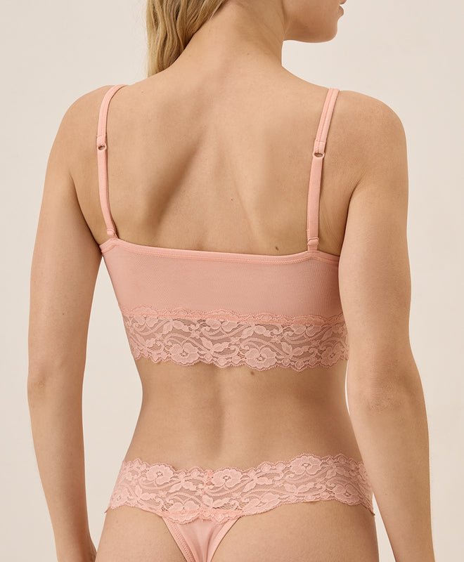 Organic Lace Waist Thong 3 - Pack | Barely There - Echo Market