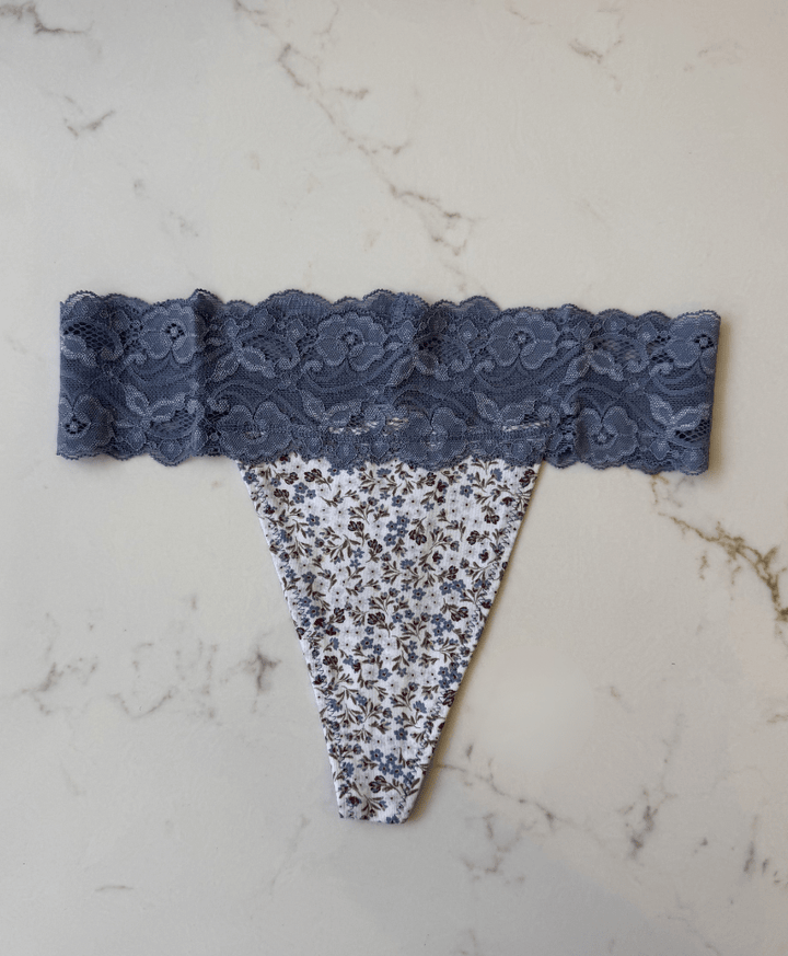 Organic Lace Waist Thong - Echo Market