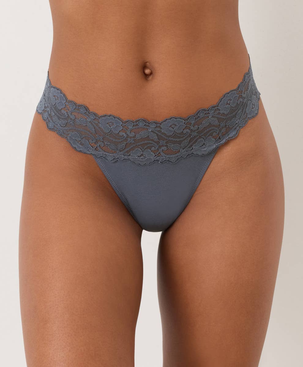 Organic Lace Waist Thong - Echo Market