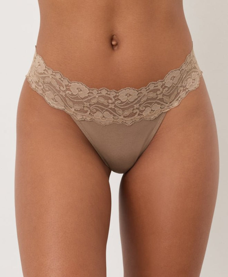 Organic Lace Waist Thong - Echo Market