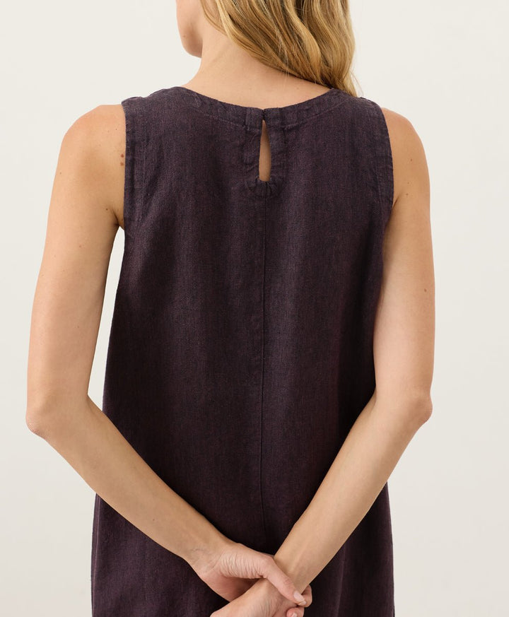 Organic Linen Easy Tank Dress - Echo Market