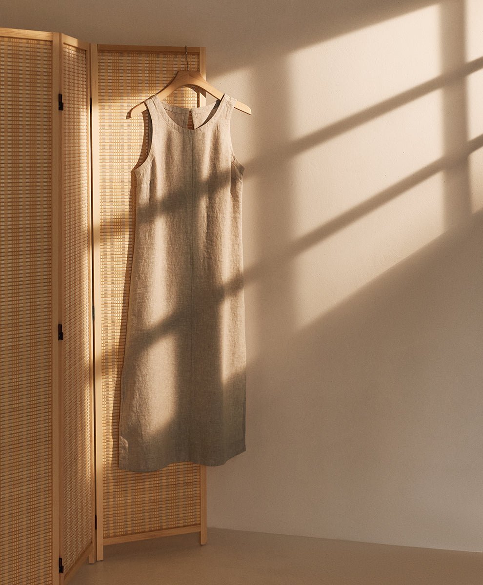 Organic Linen Easy Tank Dress - Echo Market