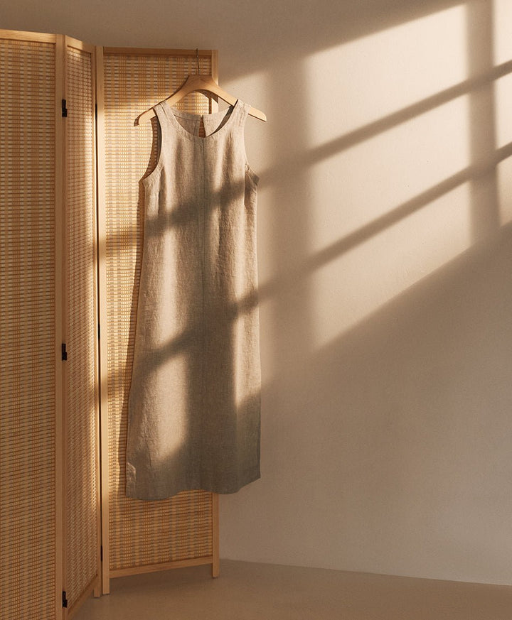 Organic Linen Easy Tank Dress - Echo Market