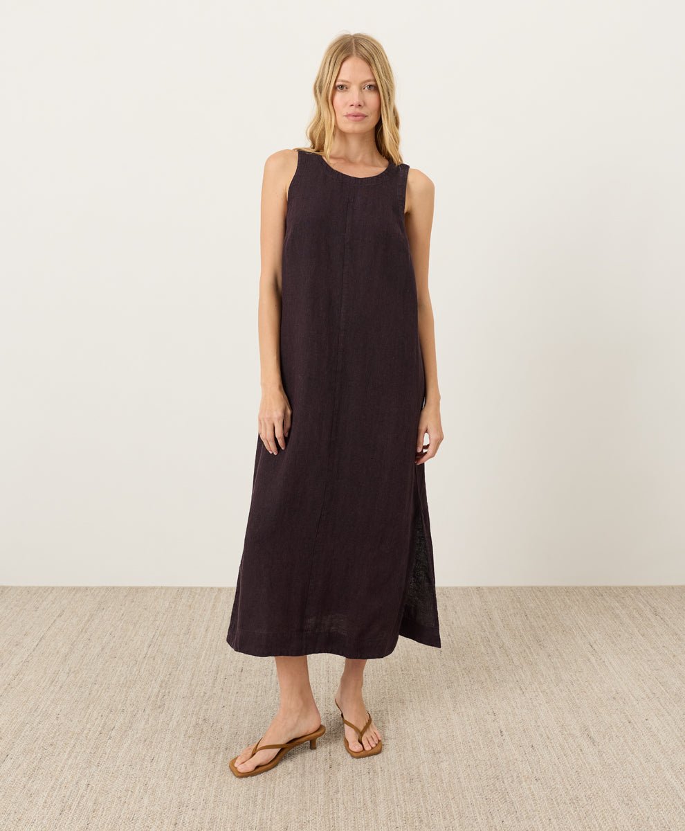 Organic Linen Easy Tank Dress - Echo Market