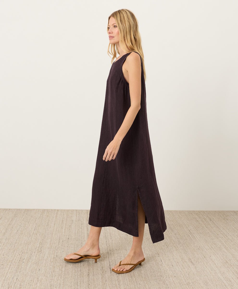 Organic Linen Easy Tank Dress - Echo Market