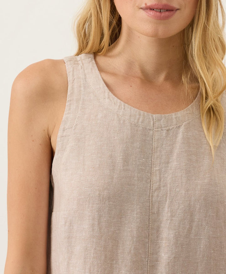 Organic Linen Easy Tank Dress - Echo Market