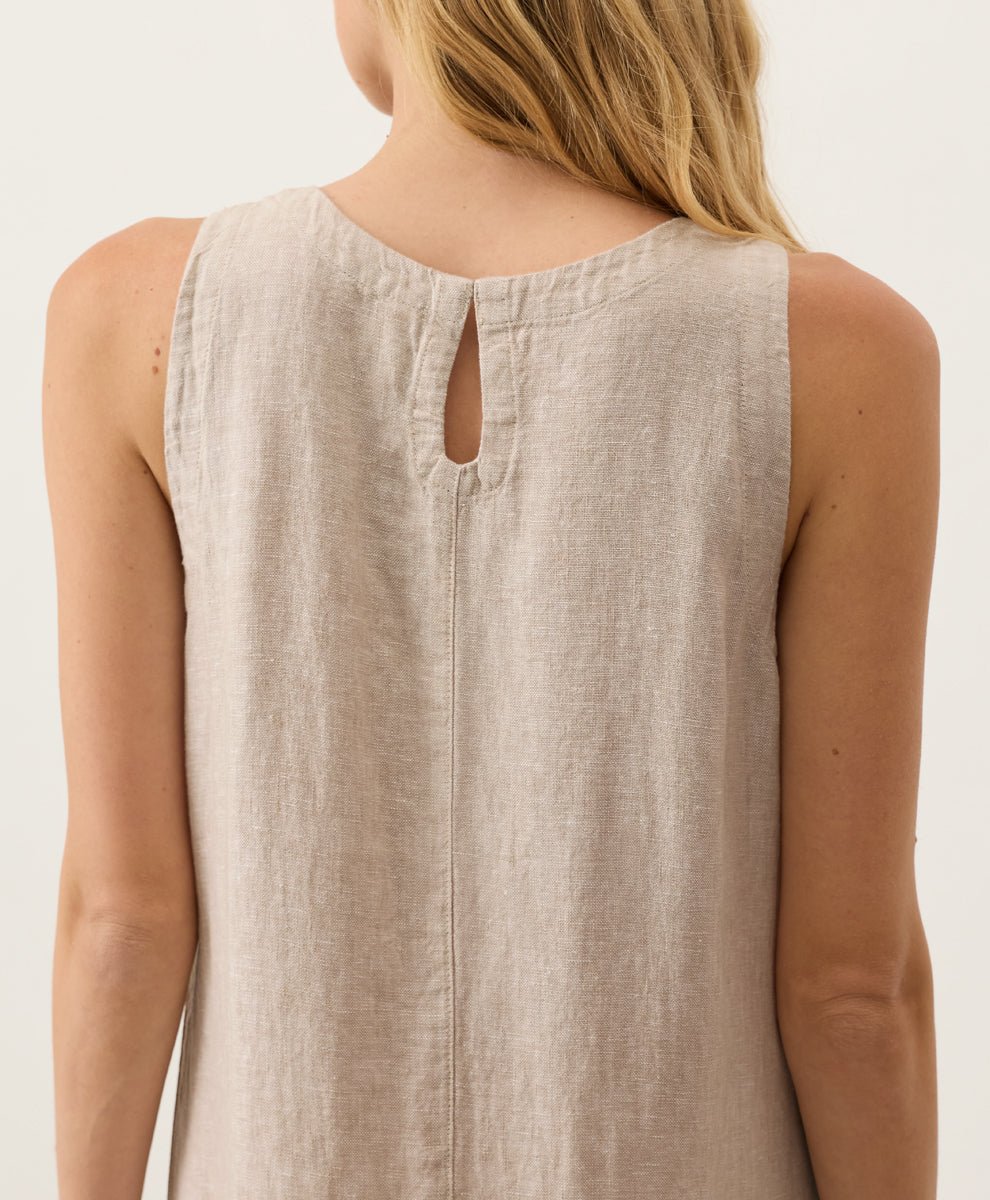 Organic Linen Easy Tank Dress - Echo Market