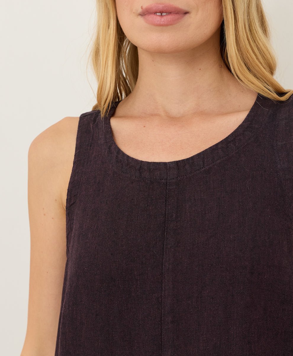 Organic Linen Easy Tank Dress - Echo Market