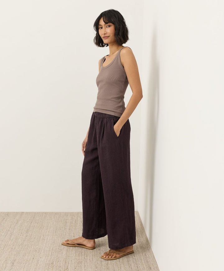 Organic Linen Easy Trouser Pant - Echo Market