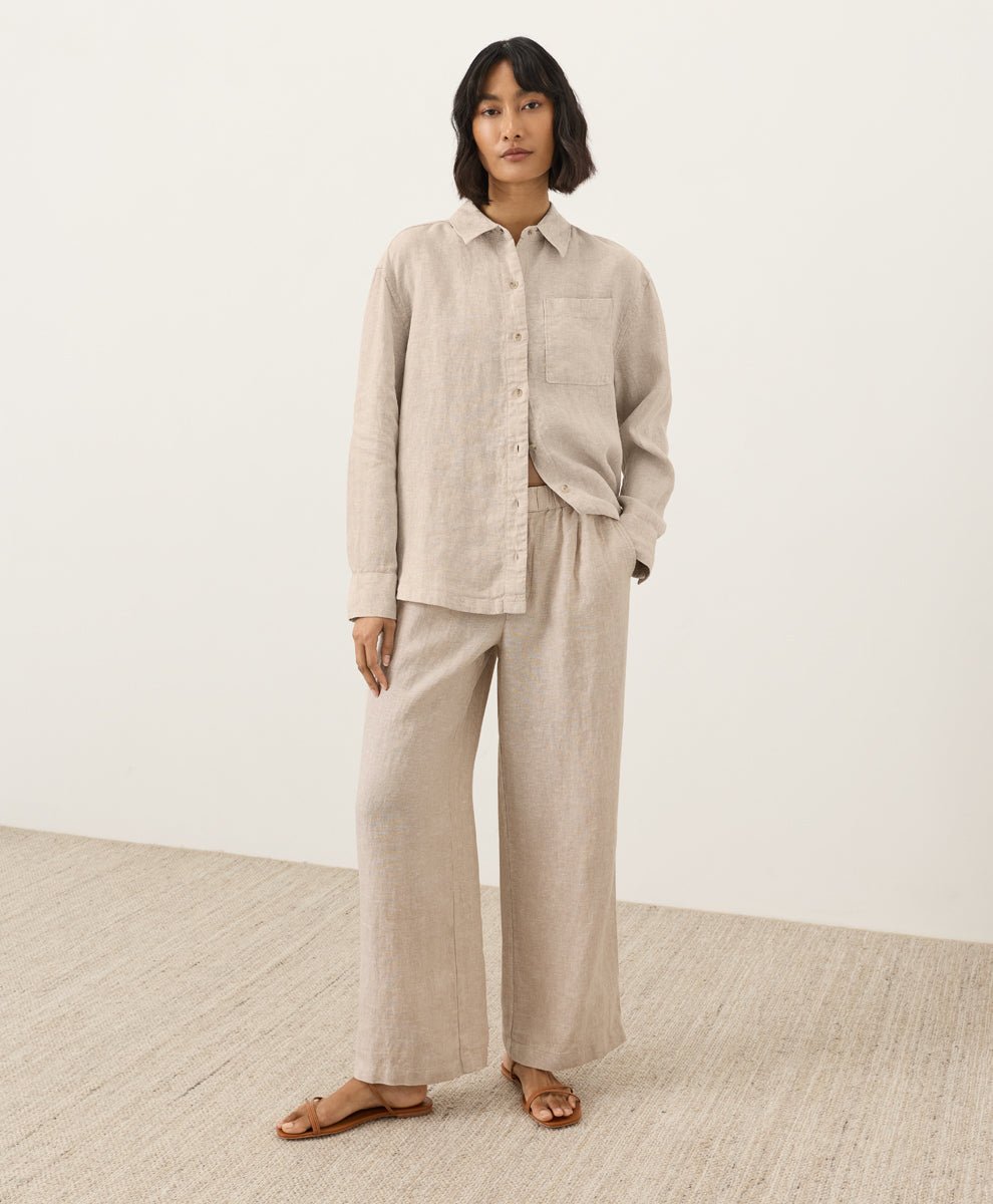 Organic Linen Easy Trouser Pant - Echo Market