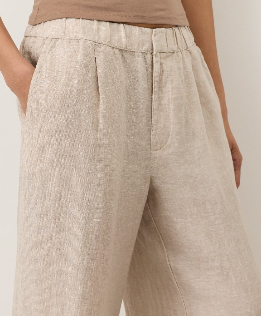 Organic Linen Easy Trouser Pant - Echo Market