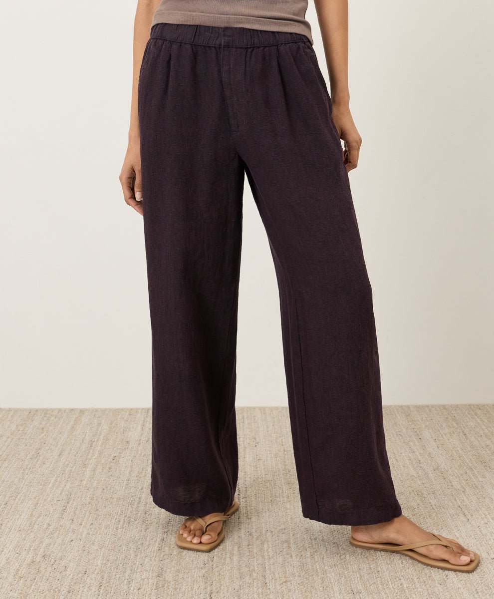 Organic Linen Easy Trouser Pant - Echo Market