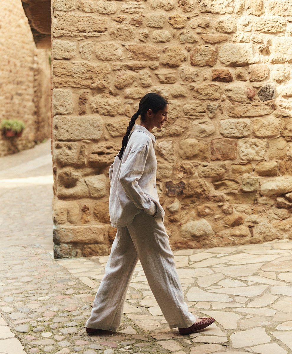 Organic Linen Easy Trouser Pant - Echo Market