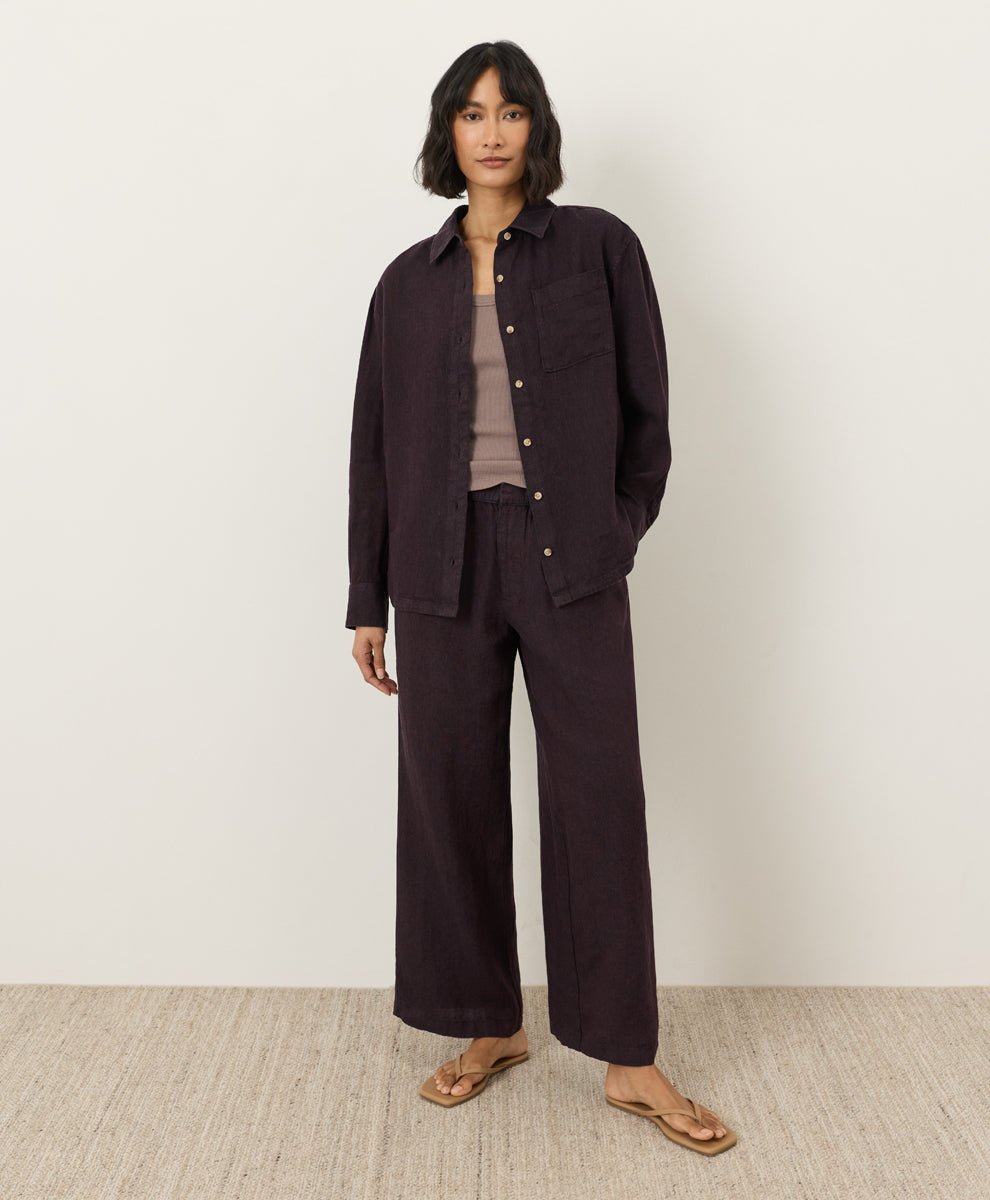 Organic Linen Easy Trouser Pant - Echo Market