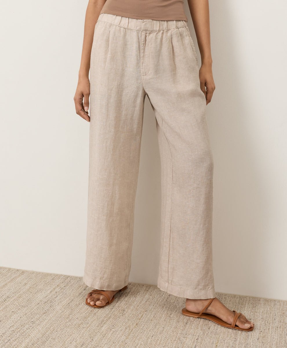 Organic Linen Easy Trouser Pant - Echo Market