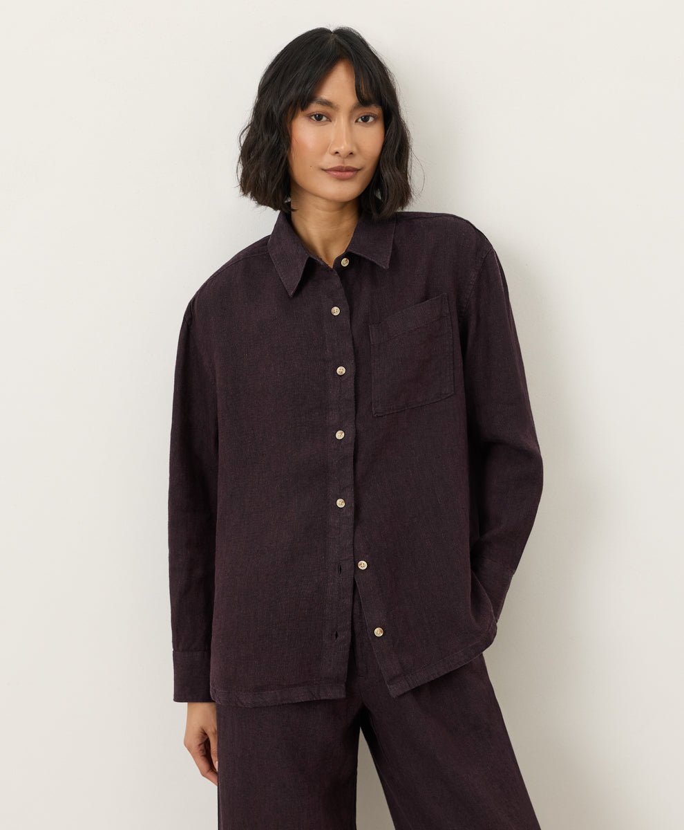 Organic Linen Relaxed Shirt - Echo Market