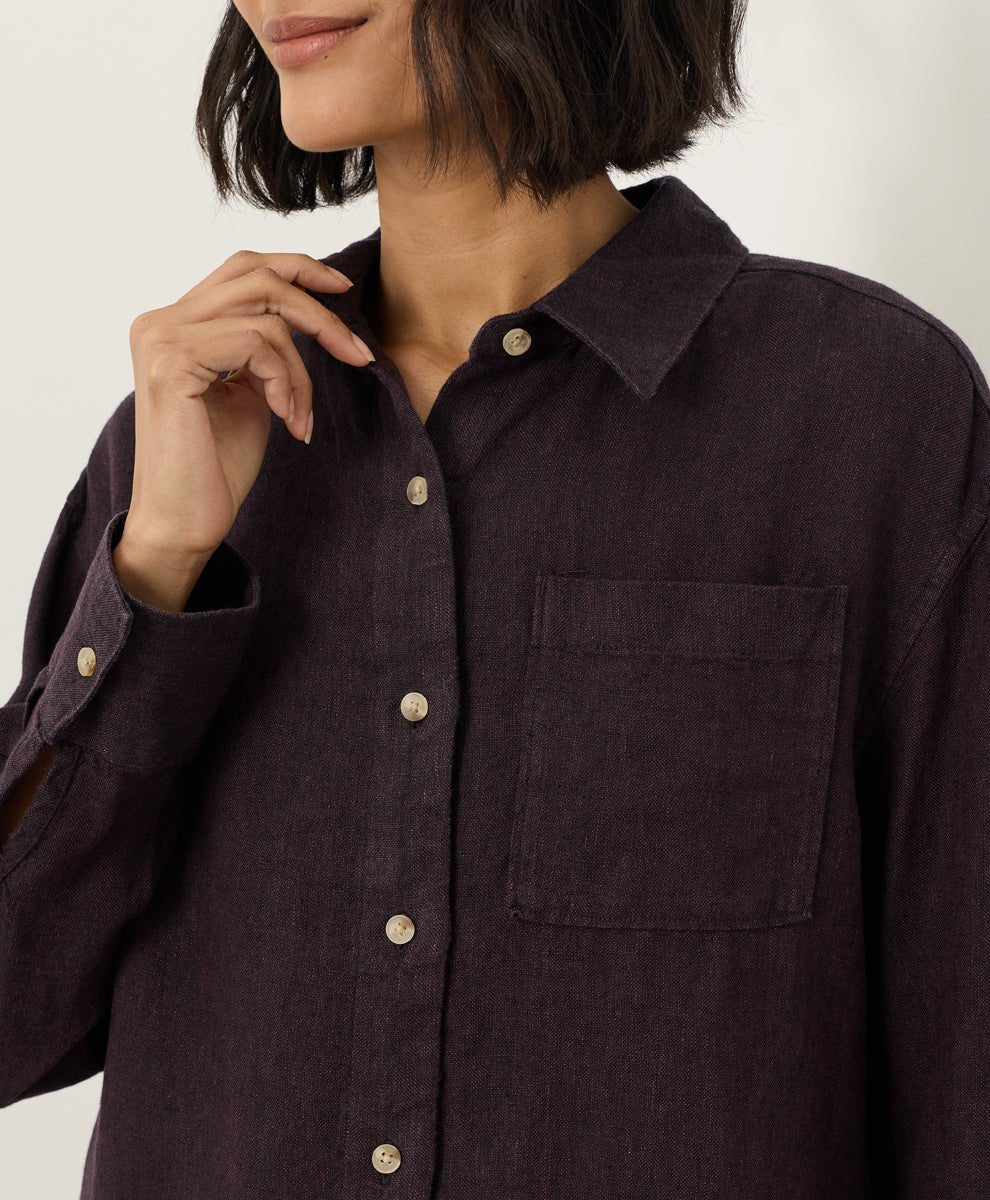 Organic Linen Relaxed Shirt - Echo Market