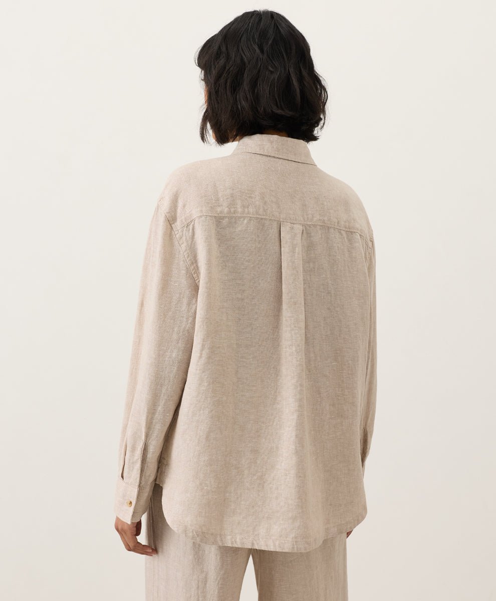 Organic Linen Relaxed Shirt - Echo Market