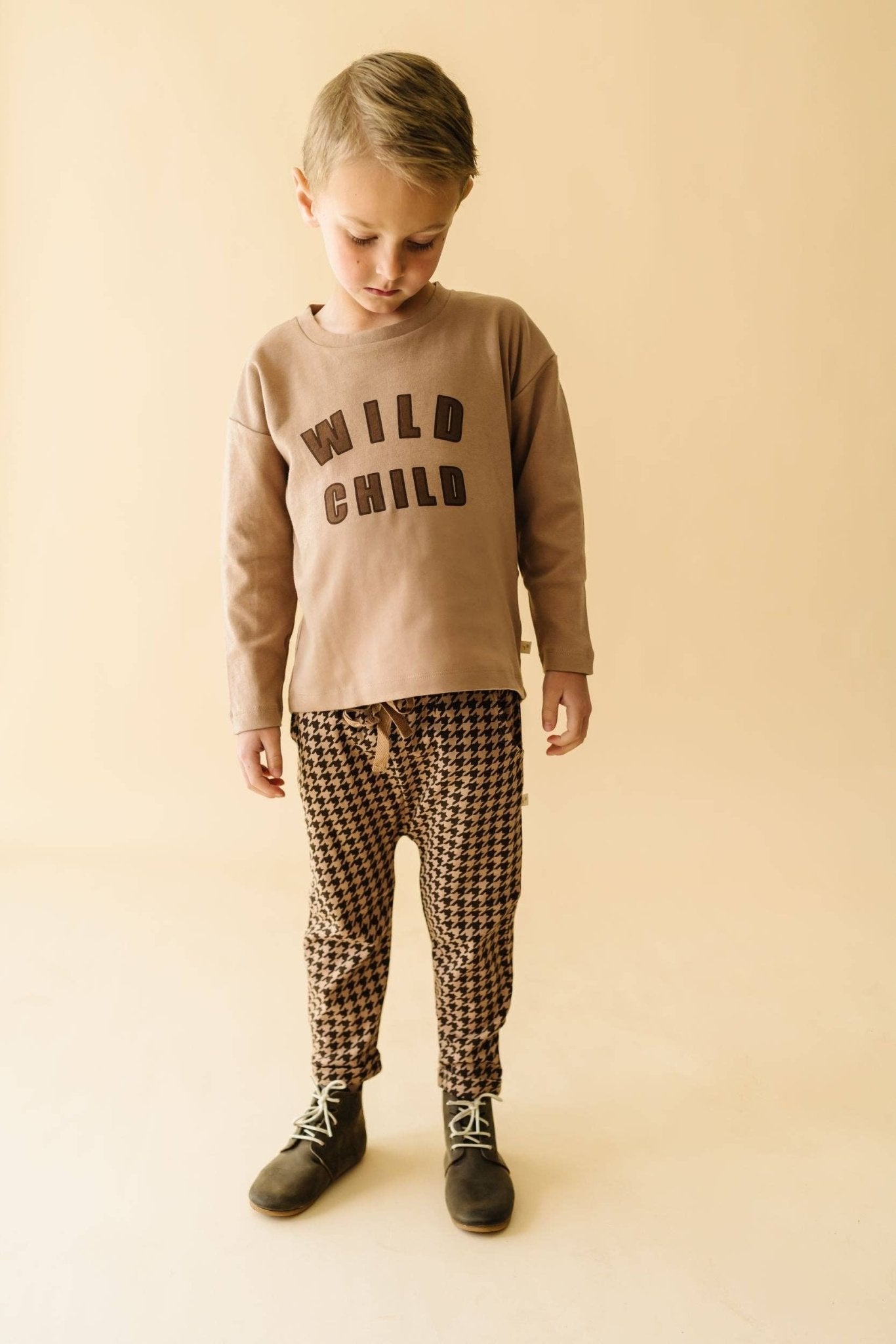 Organic Long Sleeve Tee & Pant Set | Wild Child Tee - Echo Market