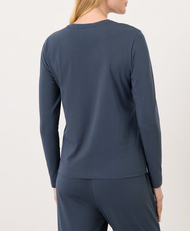 Organic Luxe Essential Crewneck Long Sleeve Tee - Echo Market