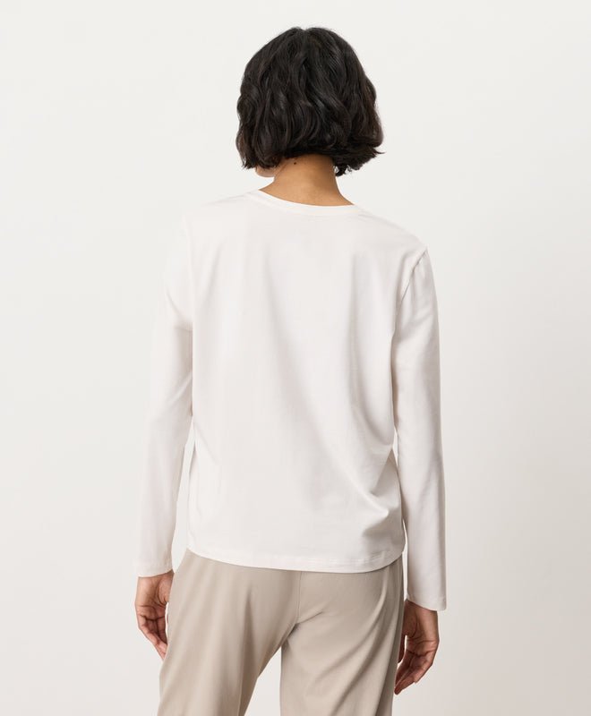 Organic Luxe Essential Crewneck Long Sleeve Tee - Echo Market