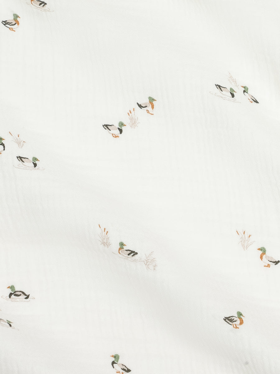 Organic Muslin Swaddle Blanket | Mallard - Echo Market