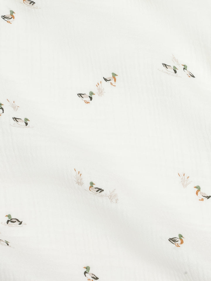 Organic Muslin Swaddle Blanket | Mallard - Echo Market