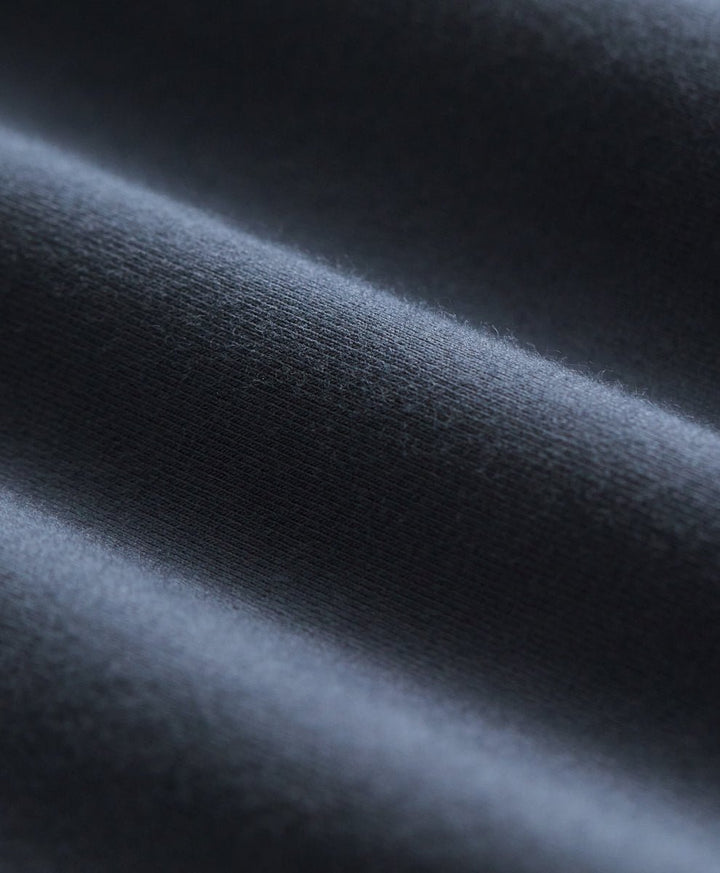 Close-up of steel blue fabric texture