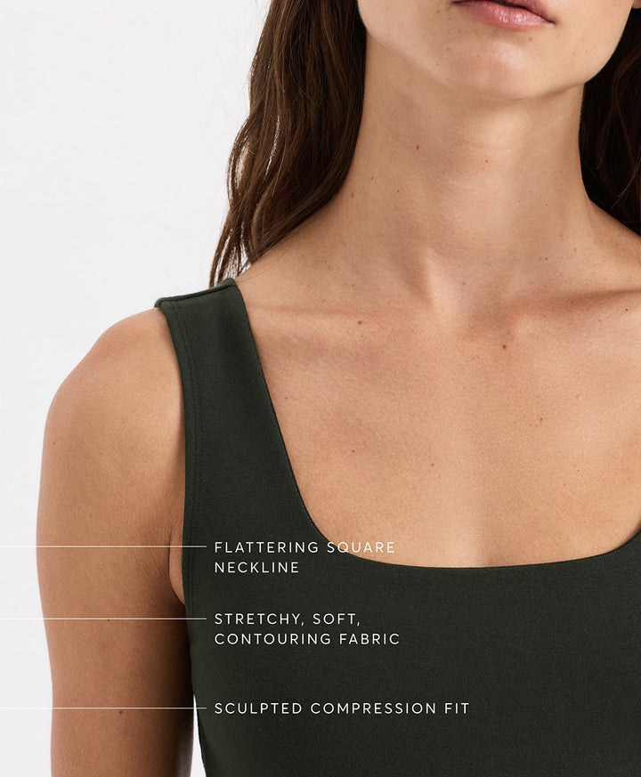 Organic On the Go-To Square Neck Tank - Echo Market