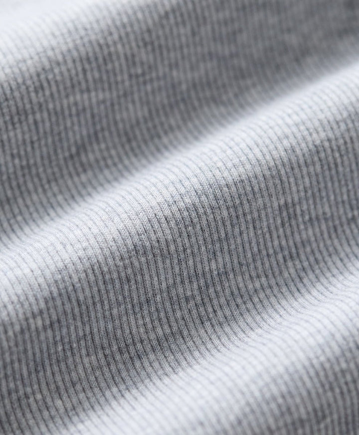 Close-up of gray ribbed fabric texture