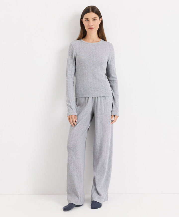 Organic Pointelle Long Sleeve Sleep Set - Echo Market