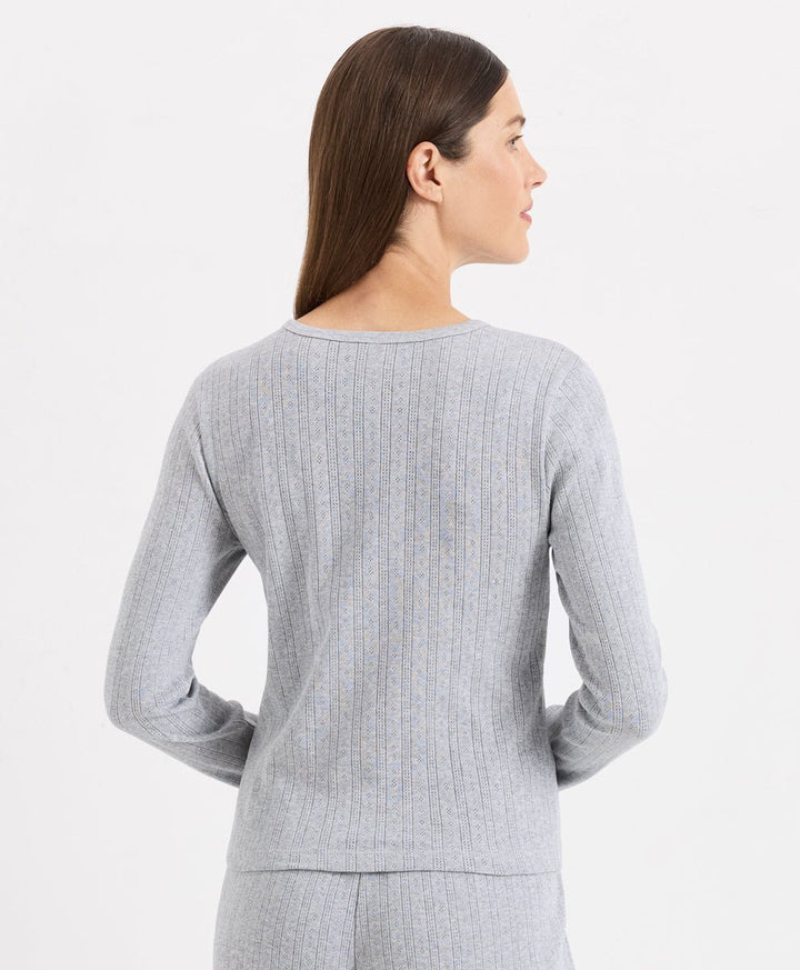 Organic Pointelle Long Sleeve Sleep Set - Echo Market