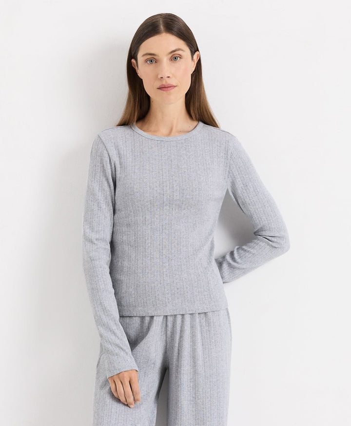Organic Pointelle Long Sleeve Sleep Set - Echo Market