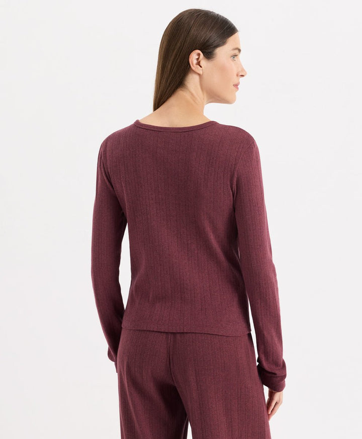 Organic Pointelle Long Sleeve Sleep Set - Echo Market