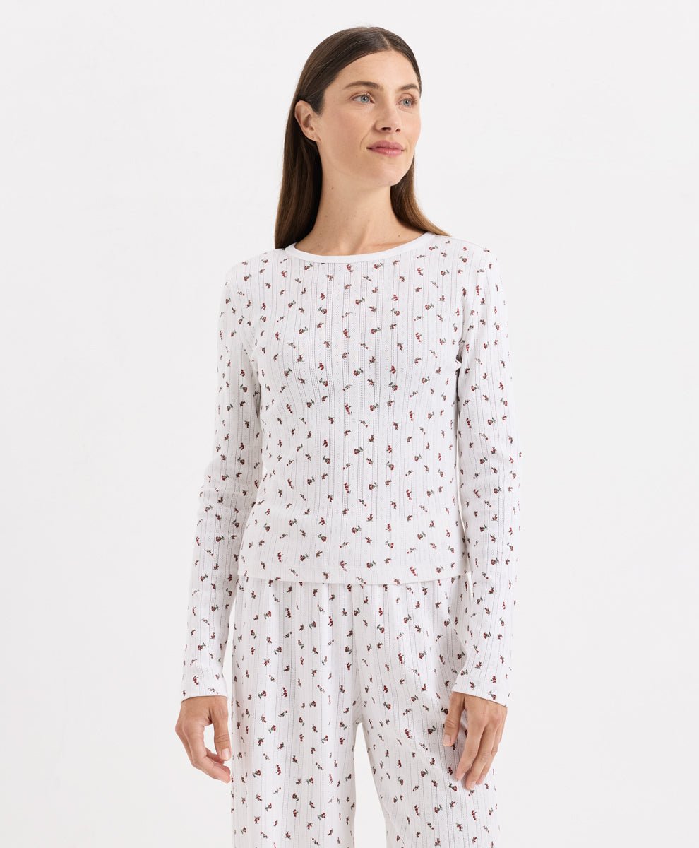 Organic Pointelle Long Sleeve Sleep Set - Echo Market