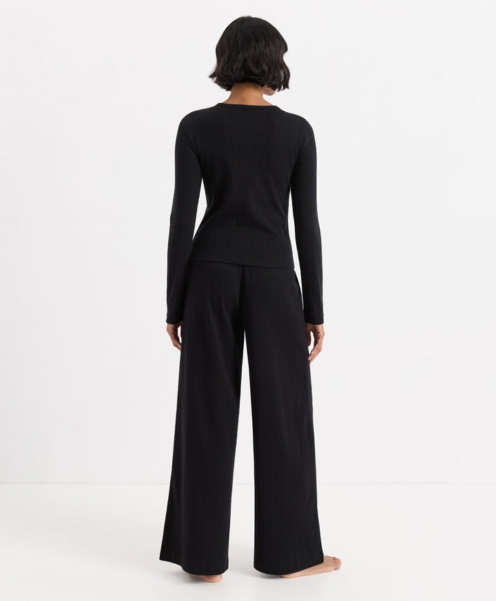 Organic Pointelle Long Sleeve Sleep Set - Echo Market