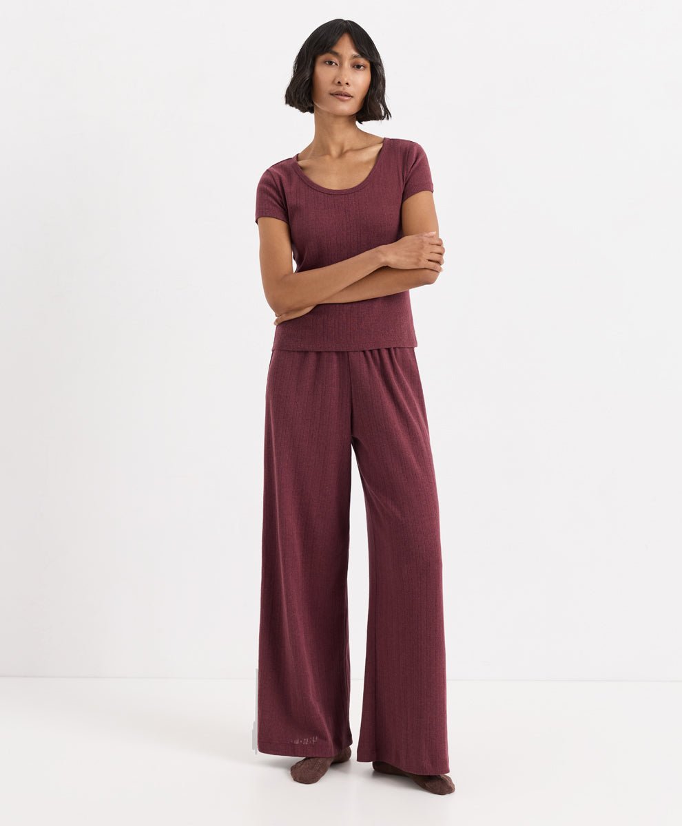 Organic Pointelle Short Sleeve Sleep Set - Echo Market