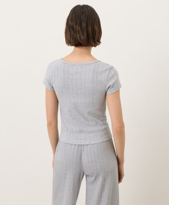 Organic Pointelle Short Sleeve Sleep Set - Echo Market