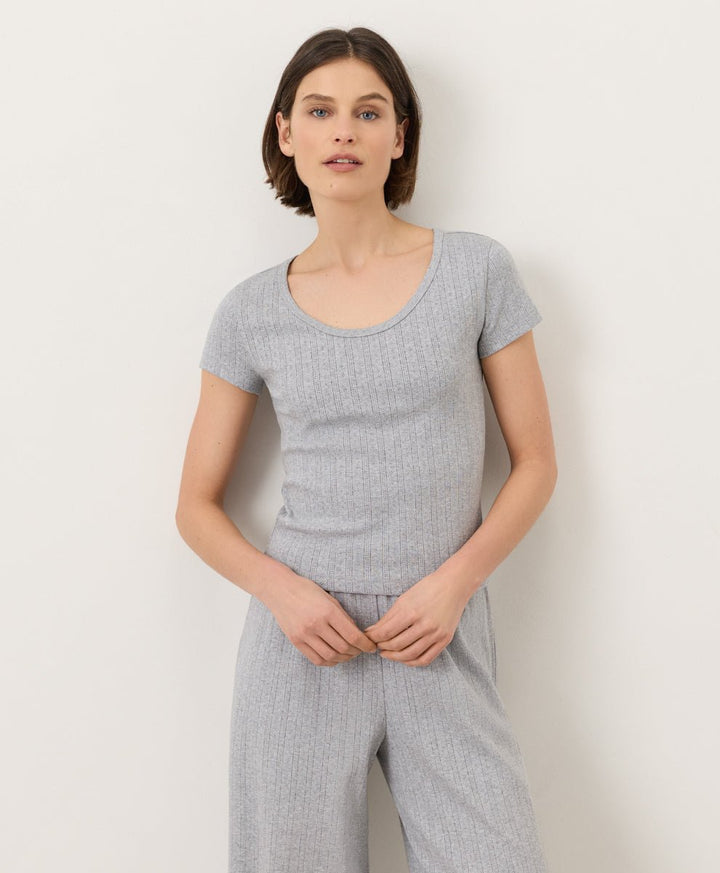 Organic Pointelle Short Sleeve Sleep Set - Echo Market