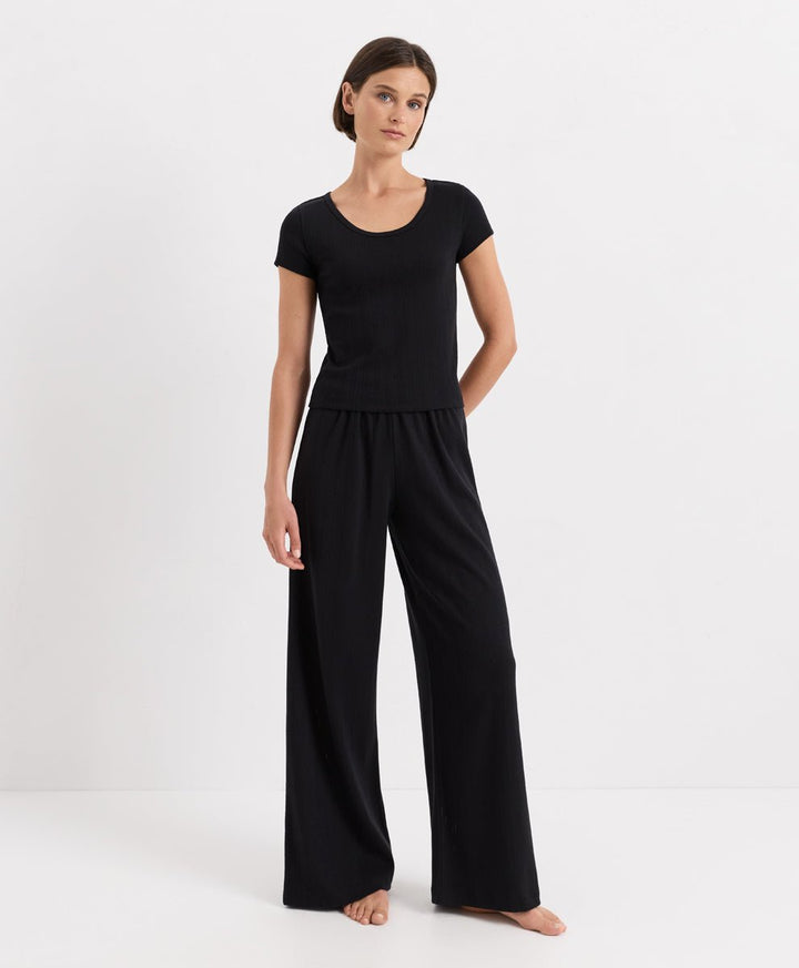 Organic Pointelle Short Sleeve Sleep Set - Echo Market