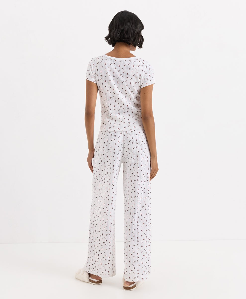 Organic Pointelle Short Sleeve Sleep Set - Echo Market