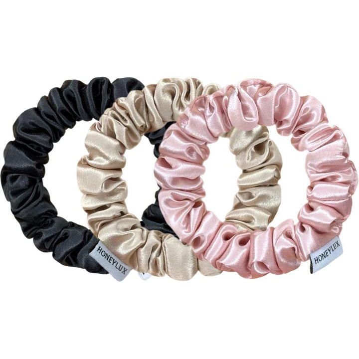 Organic Premium Silk Mini Scrunchies | Three Pack - Echo Market