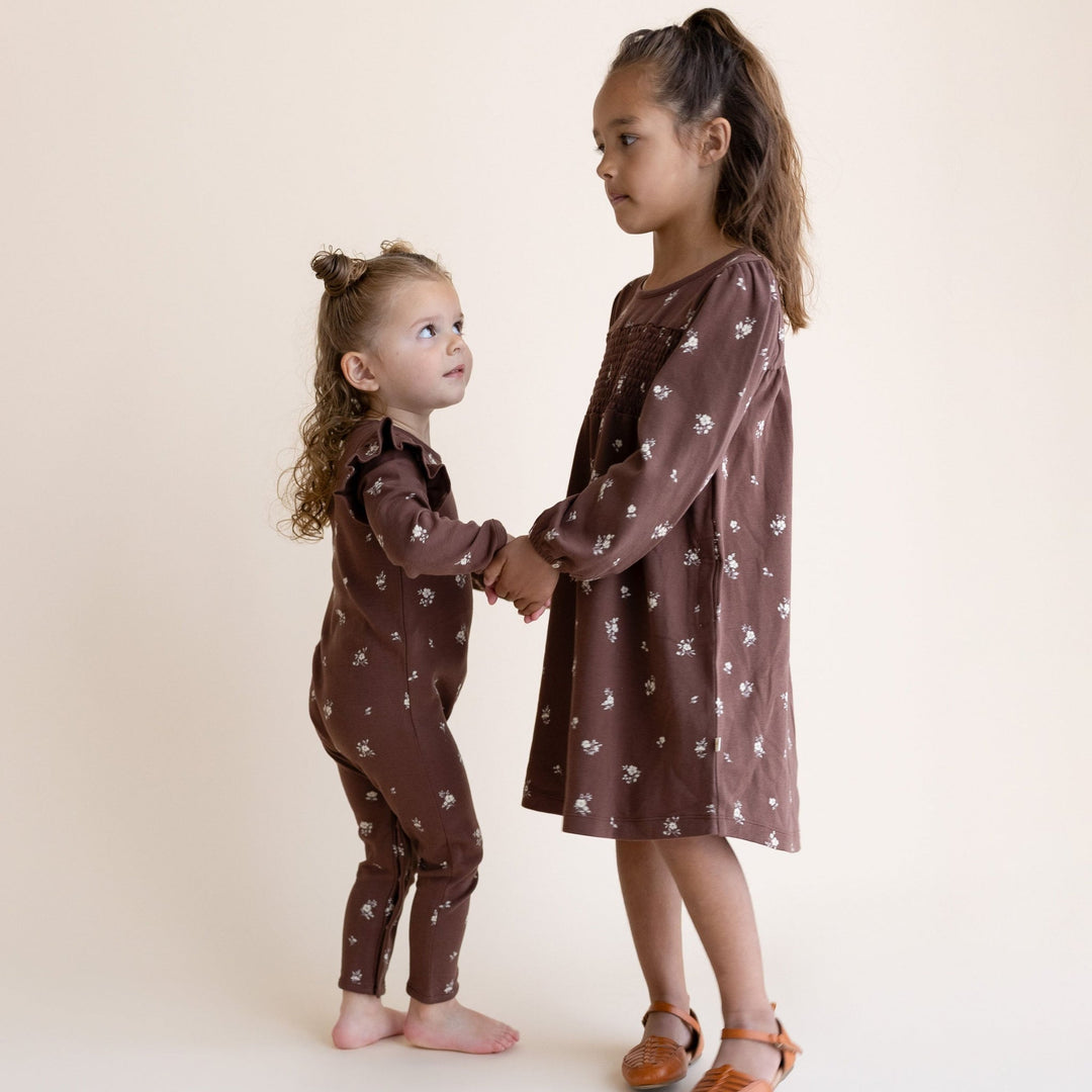 Organic Ruffle Full Sleeve Romper | Birch - Echo Market