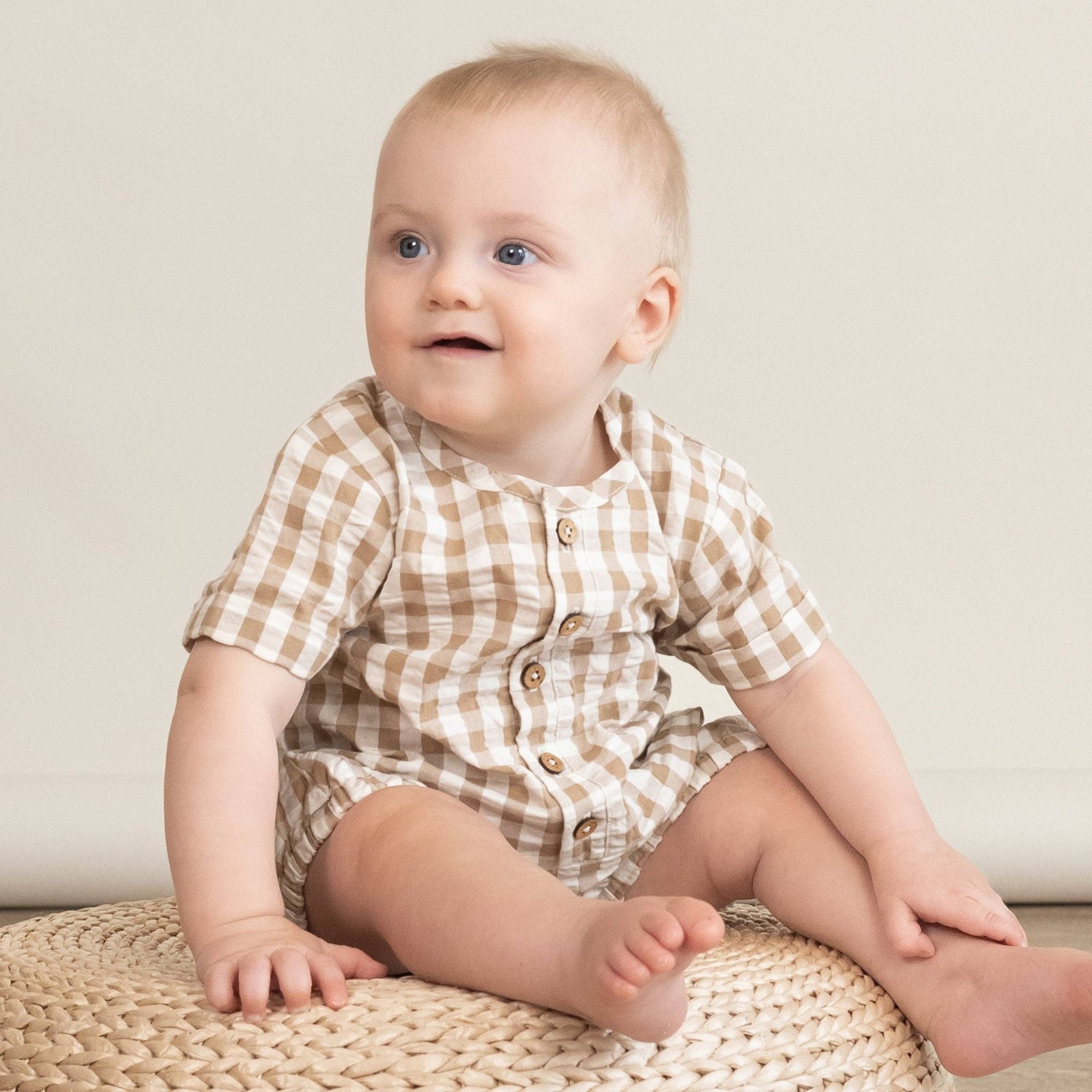Organic Short Bubble Romper - Echo Market